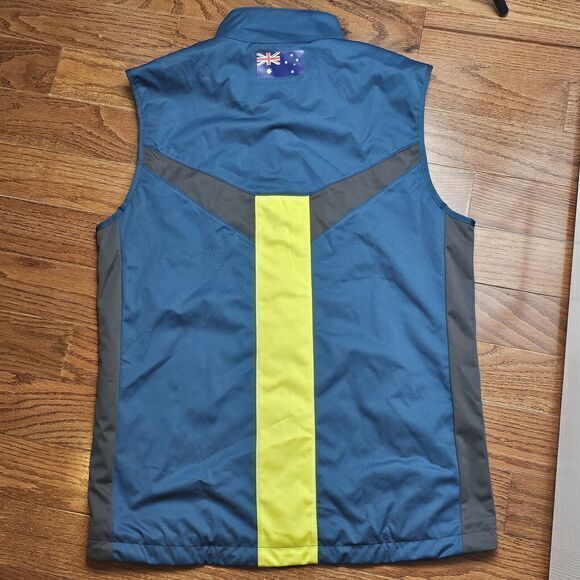 Asics M Men's Training Vest Cricket Australia NWT Sports Legion Blue‎ Training - Picture 7 of 9